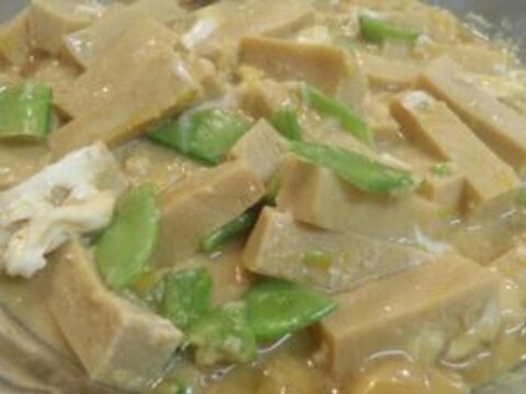 レンジで簡単！高野豆腐の卵とじ